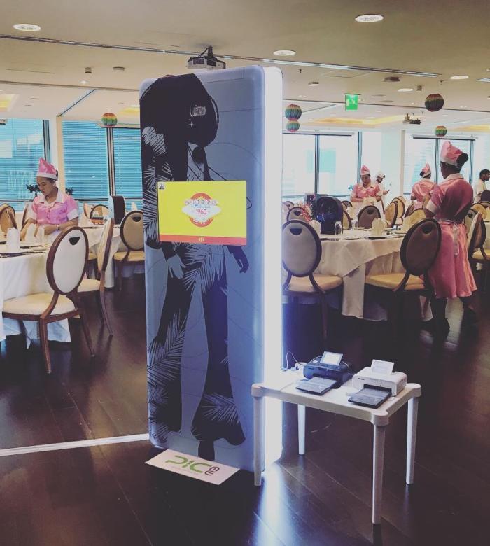 led display stand for events